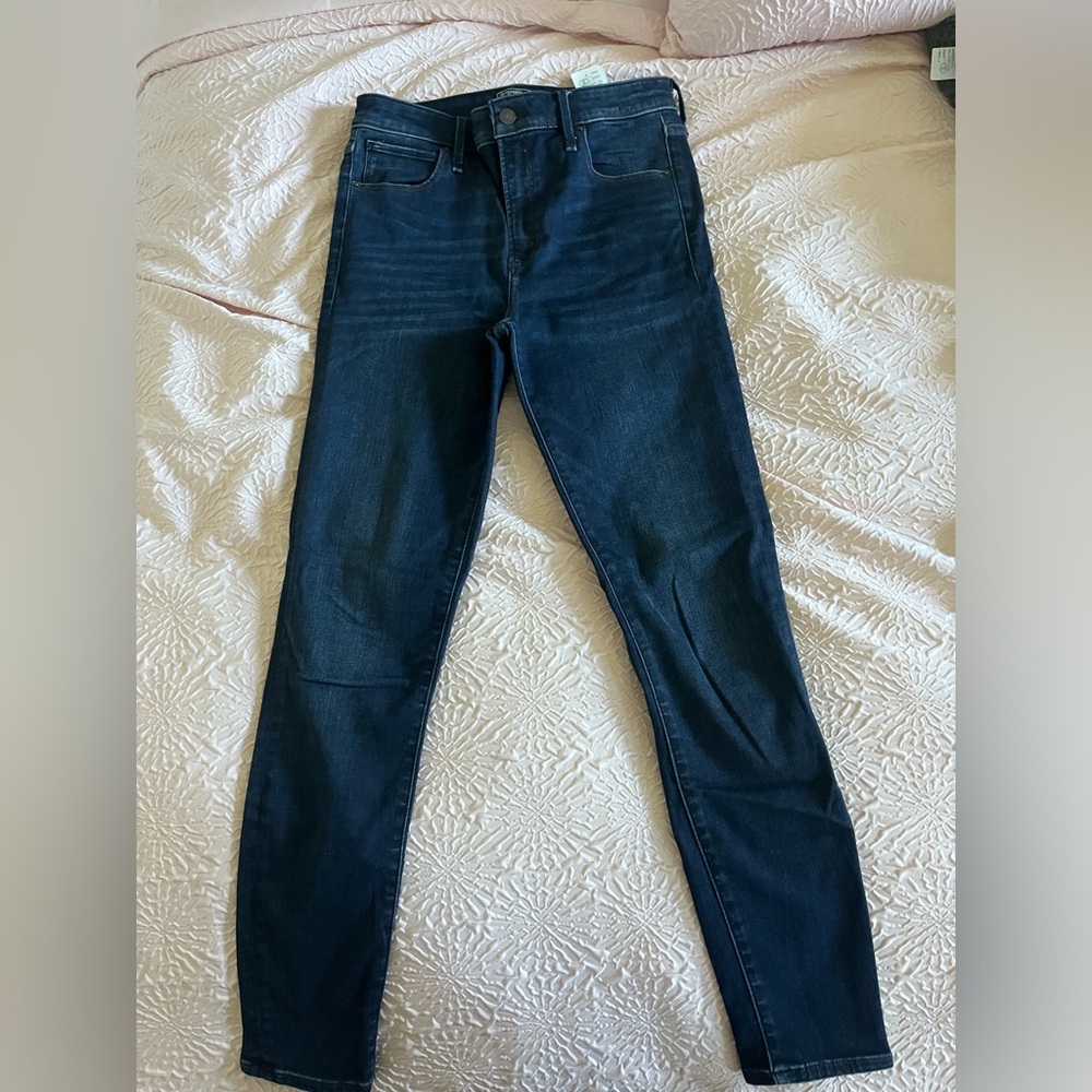 Abercrombie Simone High Rise Super Skinny Jean, Dark Wash Size 6 (28W)